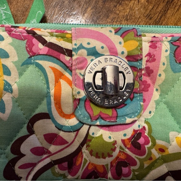 Vera Bradley Paisley Turn Lock Wallet - Picture 2 of 7